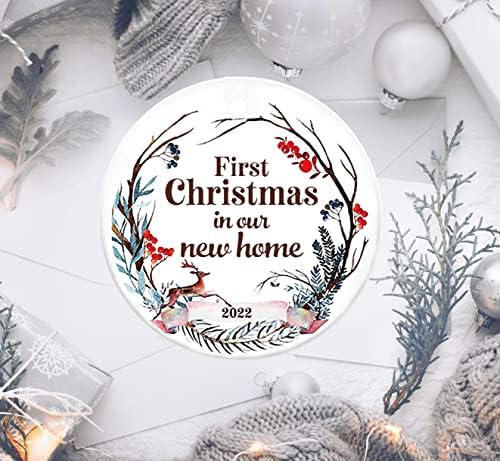 BFJLIFE prvi Božić u Novom kućnom ornamentu 2022 personalizirani smiješni Mini jedinstveni ukrasi