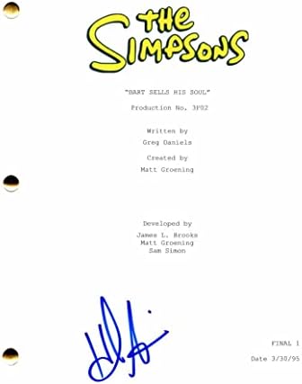 Hank Azaria potpisao autografa SIMPSONS Full Epizode - Glas MOE SZYSLAK, šefa Wiggum, momak iz stripa, zmija jailbird,