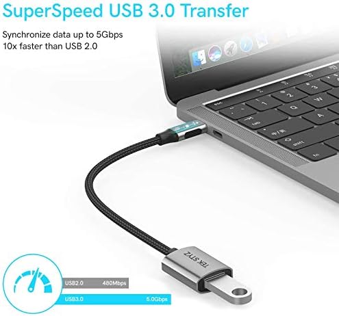 TEK STYZ USB-C USB 3.0 Adapter radovi za Google Pixel XL / Pixel 3 / piksel 3 XL / piksel 3a / piksel 4 XL