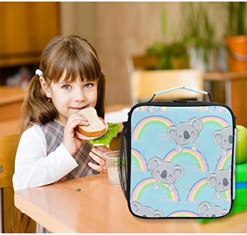 Alaza Cooler kutija za ručak Koala sa Duginom izolovanom torbom za ručak Tote Freezable Meal Prep sa naramenicom za školski radni ured
