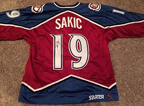 Hof Colorado Avalanche Joe Sakic 1998-99 Igra Polovni i potpisan JERSEY MIGRAY LOA - AUTOGREMENT