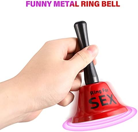 Toyandona Crveni prsten za seks zvono, zabava Metal ručno zvono smiješno pozivanje zvona za ljubitelje poklone zabave