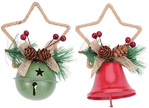 Prettyzoom ukrasi Pokloni 2pcs Božić Jingle Bell Wearhe prednja vrata Božića zimski zimski vješalica