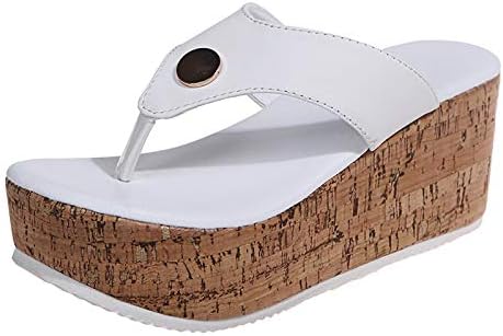 Iqka ženske sandale na platformi ljetne Ležerne cipele klip Toe prozračne klinaste potpetice papuče