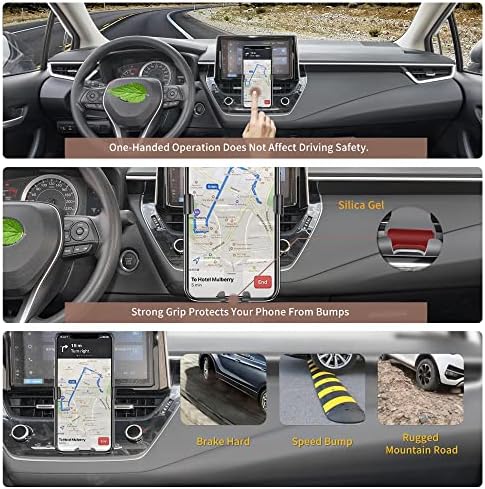 Clec Holder Fit za Toyota Corolla 2020-2022, podesivi držač za nadzorne ploče za nadzorno ploče za odzračivanje