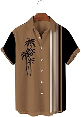 Velike muške košulje Muške cvjetne havajske košulje s kratkim rukavima dolje majica na plaži s rukavima s dugim rukavima