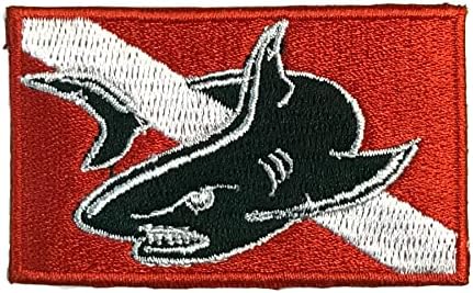 Mig Atlanta morski pas zastepeni zastava zastepene zastava, glačalo na grm za ronjenje na Scuba