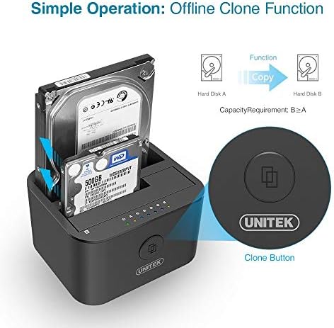 [Bundle] Unitek 4-Port USB 3.0 Hub dugačak kabl i Mini Dual Bay hard disk priključna stanica