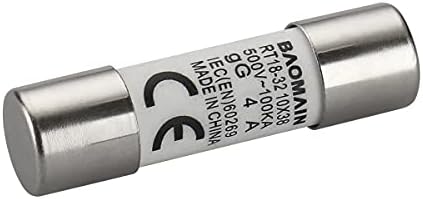 Baomain Fuse Link RT18-32 4A cilindrična keramička cijev 10x38mm 500V CE 10 paketa