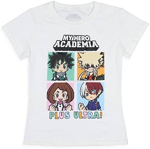 Moja Herojska Akademska Ženska Košulja Plus Ultra! Deku Bakugo Shoto Todoroki Character Grid Kids T-Shirt