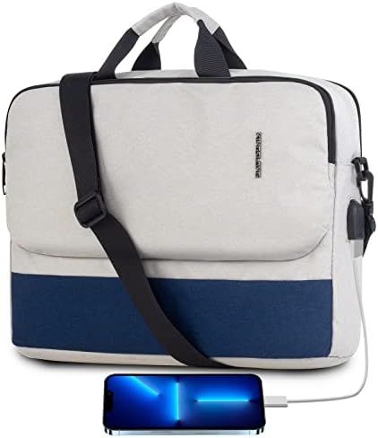 Dujp 17.3 inčni laptop torba za laptop, kućišta za računare s ručkom za rukovanje za muškarce za muškarce, radna torba poslovna turistička kancelarija siva