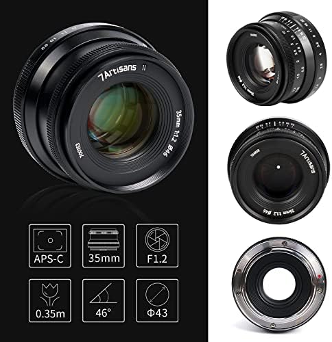 7artisans 35mm f1. 2 Mark II APS-C veći otvor blende Prime Lens Fit Za Nikon Z-Mount kamere bez