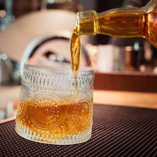 Whiskey Glass, 10 oz old fashioned Whiskytumblers Set, šalice za piće s poklon kutijom za burbon &