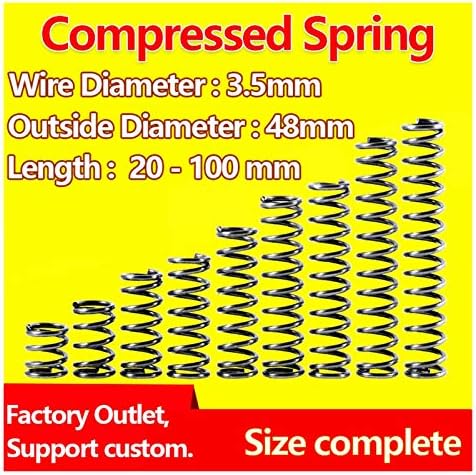 Zamjena strojeva za igračke proljeće Spring Spring Spring Cancemetar 3,5 mm, Vanjski promjer 48mm Tlačna
