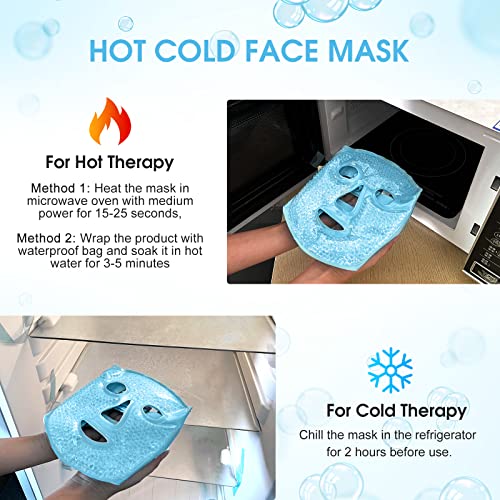 Maska za hlađenje Gel maska za oči za višekratnu upotrebu topla hladna maska za oči,meka plišana
