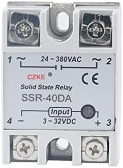 CRFYJ Solid State Relej SSR 10DA 25DA 40DA DC kontrola AC bijela školjka Jednofazna bez plastične