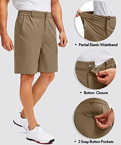 G postepene muške golf kratke hlače sa 5 džepova 9 Lagana težina Stretch Brze suhi casual haljina