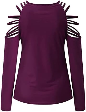 Dama odjeća Trendy s dugim rukavima Crewneck pamuk grafički labavi fit casual top majica jesen