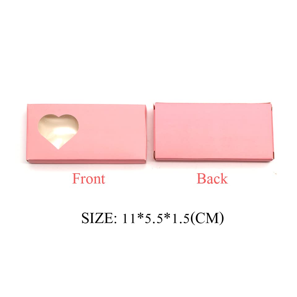 Leptir mermerne kutije za trepavice pakovanje prazna crna ružičasta boja trepavica u obliku srca, X05Boxes,