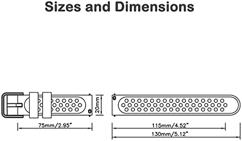 Gizmo zamjena trake za sat za djecu, 20 mm Traka za brzo puštanje satova za muškarce i žene,