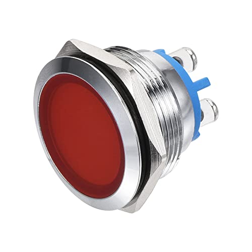 MekCanixity Indikator LED svjetlo 12V 22mm M22 Metalna vodootporna lampica za montiranje ploče sa