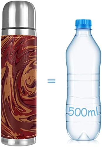 Koža od nehrđajućeg čelika Vakuum izolirana škrta Mramorna tekstura Termos boca vode za vruće i hladne napitke