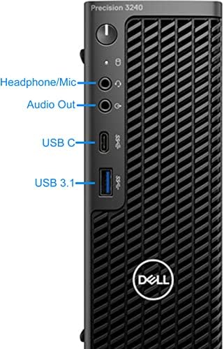 Dell Precision 3240 kompaktna radna stanica za Desktop računare – Intel i9-10900 - 64GB RAM 2TB NVMe SSD, NVIDIA T1000 4GB grafika, Mini-DisplayPort, HDMI, USB Type-C, AX Wi-Fi, Bluetooth - Windows 11 Pro