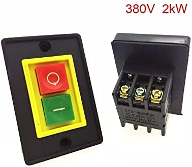 SNKB AC 380V 2kW Crveni zeleni 2-pozitin I / O Start STOP Pritisnite tipku CUTER 7,3 x 4,8 x 4