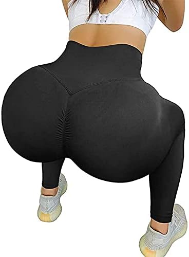 FEATLITE Scrounch guzice za podizanje ženskih vježbanja visokog struka joga hlače bešavne camo gamaše