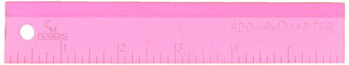 CM Dizajn Ruler 6 Dodavanje četvrtine ružičaste cmdesignsruler6addaquarterpink, 6