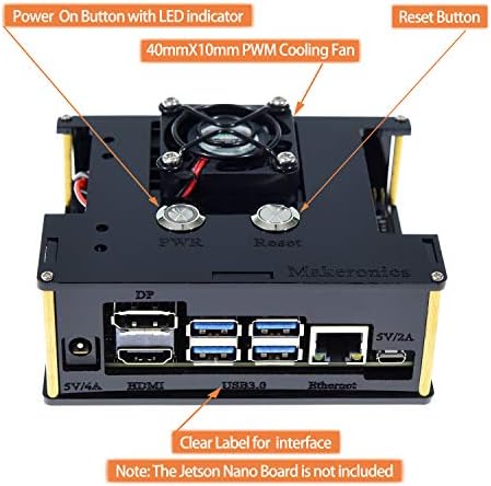 Makeronics Developer Kit za Jetson Nano -Imx 219-77 modula kamere sa kućištem za kameru | 64GB Klasa 10 TF