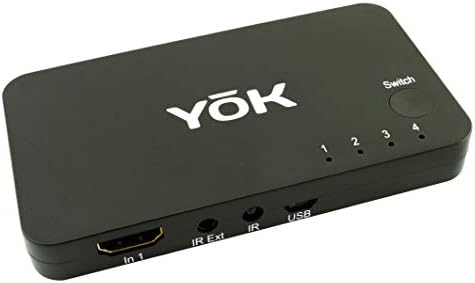Yok univerzalni HDMI 4K prekidač sa 4 porta. 4K x 2K Switcher podržava PC, PS3, PS4, Xbox One, klasične