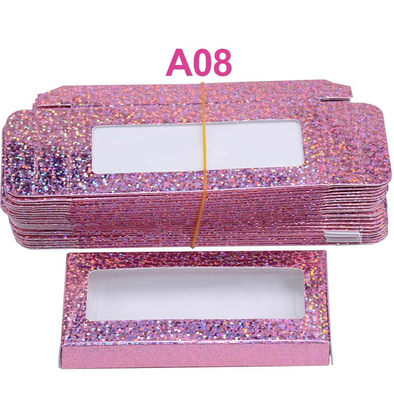 Luksuzne prazne meke papirne kutije za pakovanje trepavica mnogo izbora kutija za pakovanje trepavica u boji