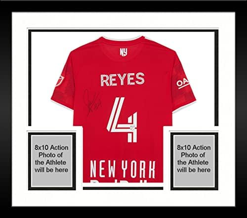 Uokvireni Andres Reyes New York Red Bulls Autografirao je utakmicu u 4 Crveni dres iz sezone 2022