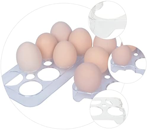 Alipis 6 kom kuhinjske mreže ladice ladice za namirnice za jaja posuda za dozator pokrivena ploča Slaganje frižider-rupe za ladice Countertops Home domaćinstvo praktična trgovina praktični farmeri ne