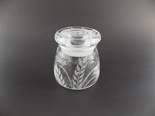 IncisoArt ruku urezan Vibe storage Jar Sandblasted Glass Handmade SAD Custom )