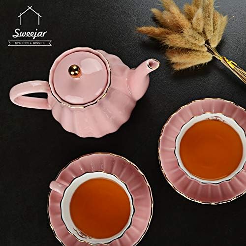 Sweejar Royal teapot i kraljevski keramički čajni čajevi i tanjir