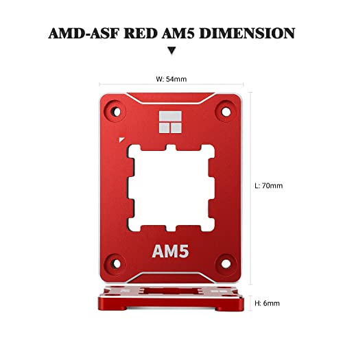 Thermalright ASF-crveni Am5 držač CPU-a, korektivni okvir za pričvršćivanje protiv savijanja, AM5 Full-fit Fiksni nosač bez oznaka, Am5 kontaktni okvir protiv savijanja, Standard CPU Cooler