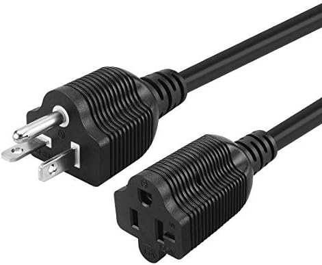 25-stopa Neema 5-20P produžni kabel, 12-i 10-20R ekstenzijski kabl za napajanje, 20amp T sečiva mužjaka do ženskog kabla, nema 5-20P do 5-15 / 20R češaljskog adaptera kabla