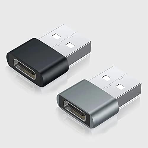 USB-C ženka za USB muški brzi adapter kompatibilan sa vašim T-Mobile Revvl 2 Plus za punjač, ​​sinkronizaciju,
