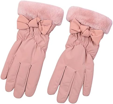 Qvkarw ženski luk zimske rukavice za snijeg vanjske rukavice vodootporne rukavice rukavice rukavice