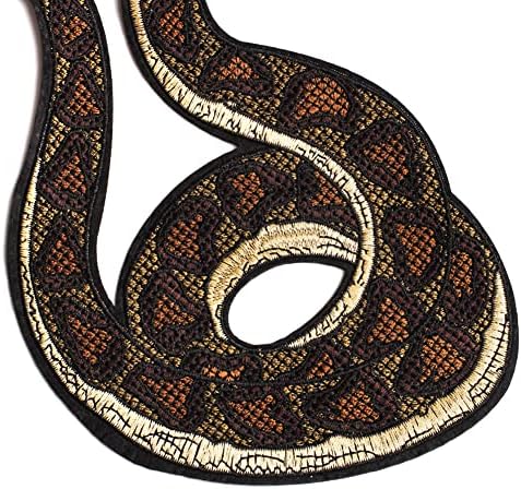 Locomo Rattlesnake Snake Back Patch SEW Gvožđe na velikom Applique Poklon DIY Punk metal Grunge
