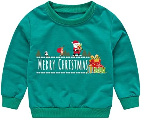 Dječji božićni tišinski vrhovi dugih rukava runov pulover Puno boje dukserice Svestrane djevojke koje podižu