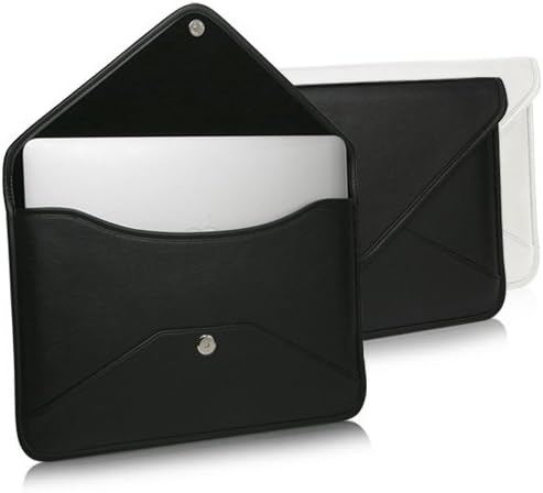 Boxwave Case kompatibilan sa LG gram stilom 16 - Elite kožna messenger torbica, sintetička kožna poklopac koverta za kovertu za LG gram Style 16 - Jet crni