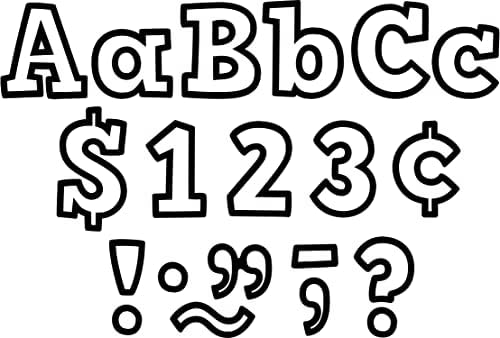 Nastavnik je stvorio resurse crno-bijeli Bold blok 4 slova kombinirana pakovanje