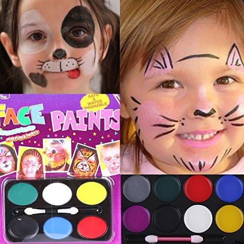 Lpp - 6 boja dječje boje za tijelo boje ulje slikanje klaunske zabave Fancy Art šminka