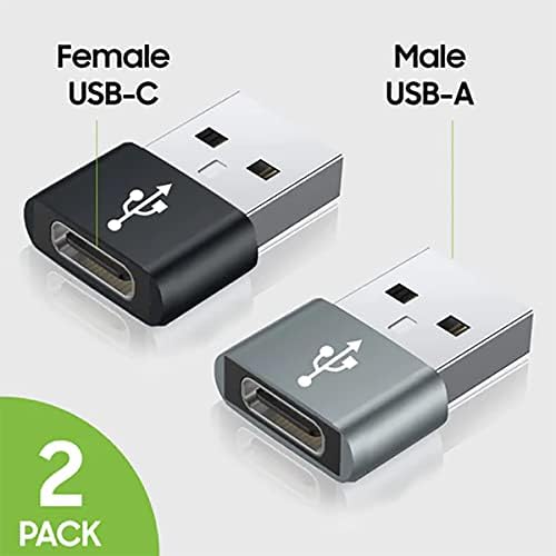 USB-C ženka za USB mužjak Brzi adapter kompatibilan sa vašim Samsung Galaxy SM-G973 za punjač, ​​sinkronizaciju,