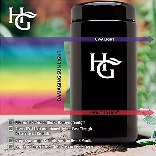 Herb Guard - 2 Oz hermetic Container & miris dokaz Jar Vlažnost paket održava bilja svježe mjesecima [3 Paket]