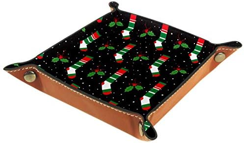 Lijepe božićne čarape Organizator pladanj za skladištenje kreveta Bedside Caddy Desktop ladica