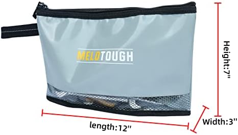 Melotough Vodootporni materijal 12 inčni alat sa patentnim zatvaračem, višenamjenska torba za alat Nose futrolu za male alate - zaklonske torbice, pribor za sve vaše potrebe orgainzacije ...